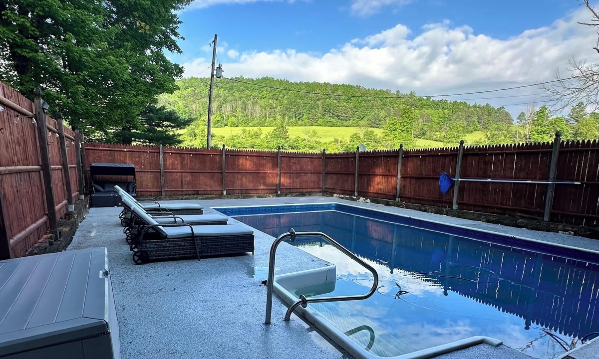 Cowanesque House | 8 acres of peace and quiet by the pool in the south finger lakes region