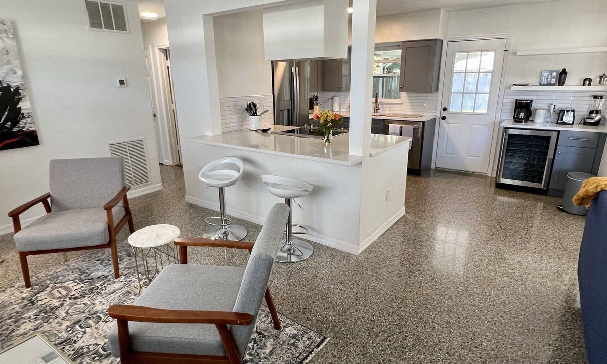 Disston Heights House | Bright, Modern, Beautiful Home in St Pete w/Patio & Fire Pit