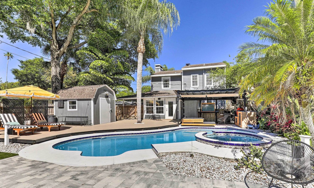 Seminole Heights House | Bright Tampa Home w/ Stunning Backyard Oasis!