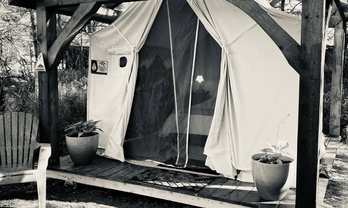 Hepworth RV Rental | Cohen Glamping Tent, Hepworth, 3 Wooded Acres