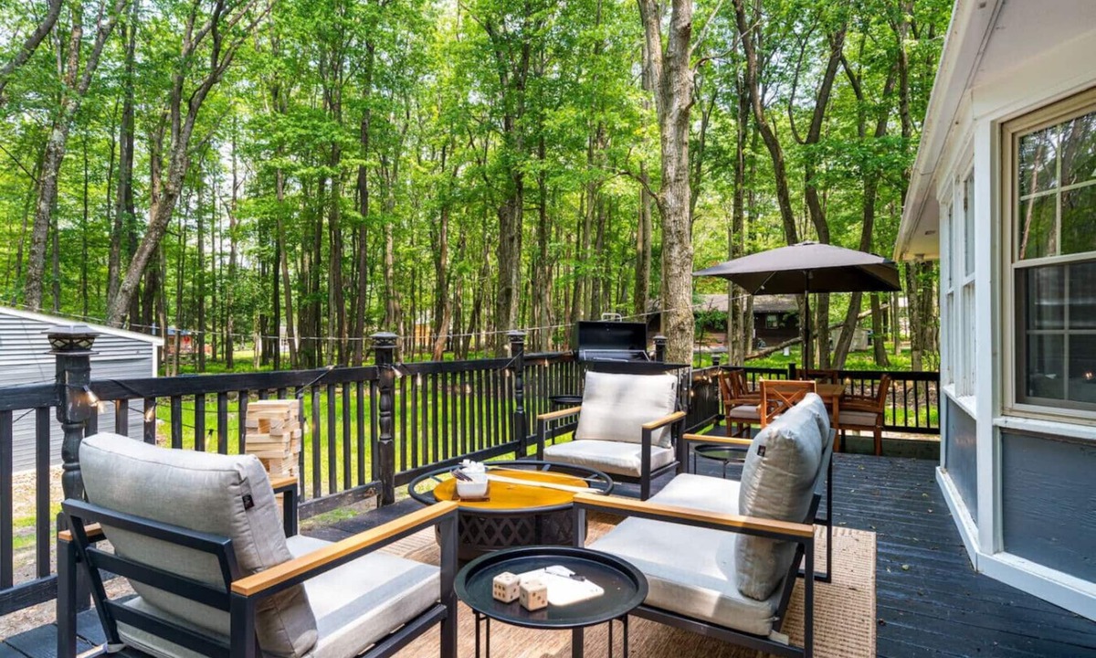 Pocono Summit House | Designer Retreat: Lake Access, Fire Pit, Game Room