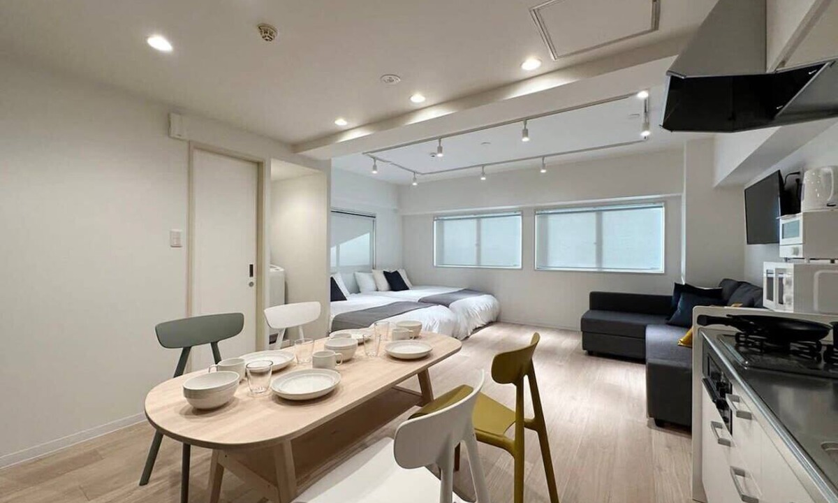 Hiroshima City Centre Apartment | F style namiki Studio Apt Great Location for 6ppl