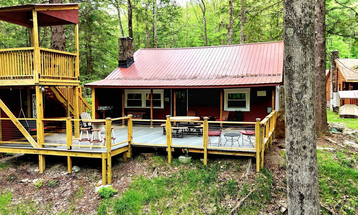 Jefferson Township Cabin | Family-Friendly Hidden Valley Cabin with Creek Views