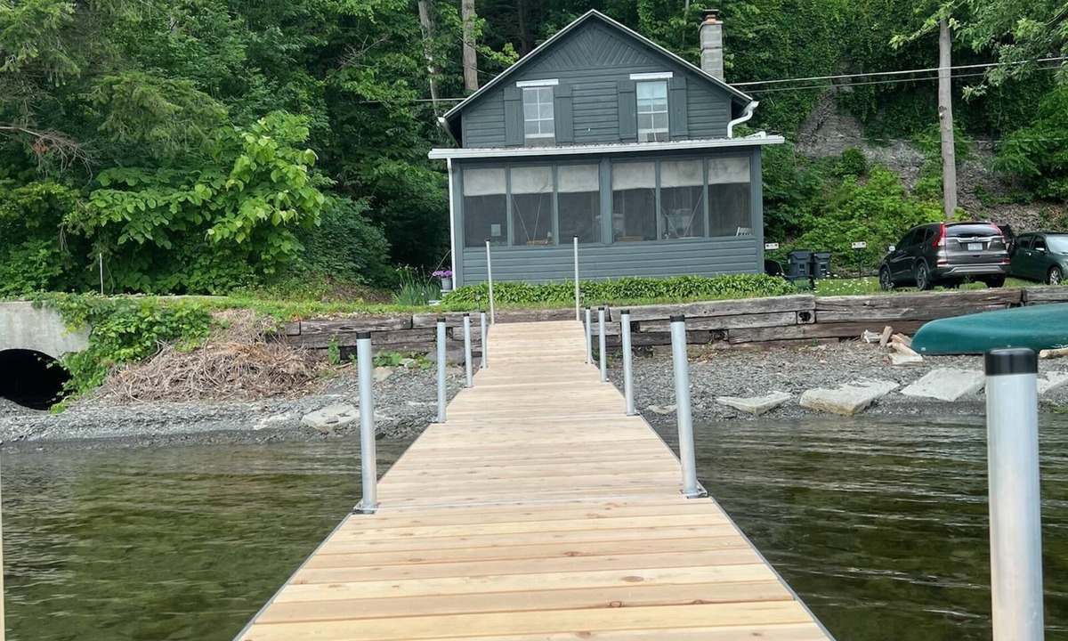 Rock Stream House | Fir Tree Cottage with a million dollar view of Seneca lake.