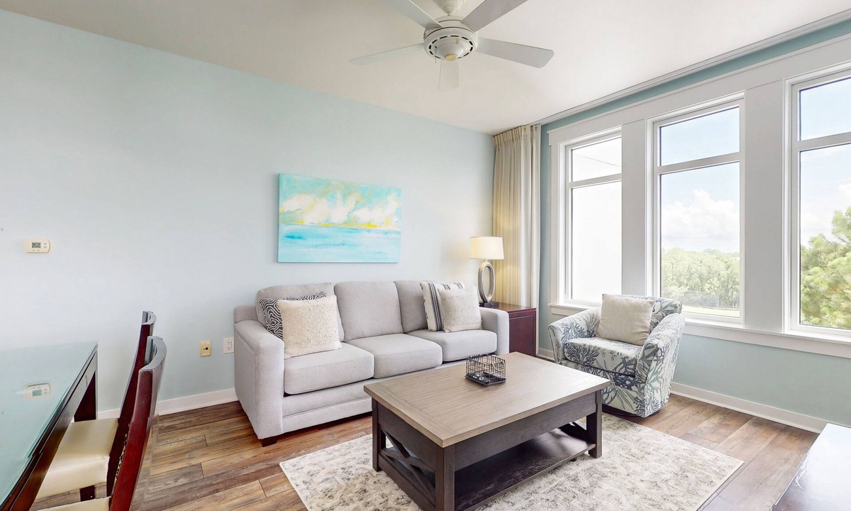 Baytowne Wharf Condo | Golf-course & water-view condo with central AC, shared pool/hot tub