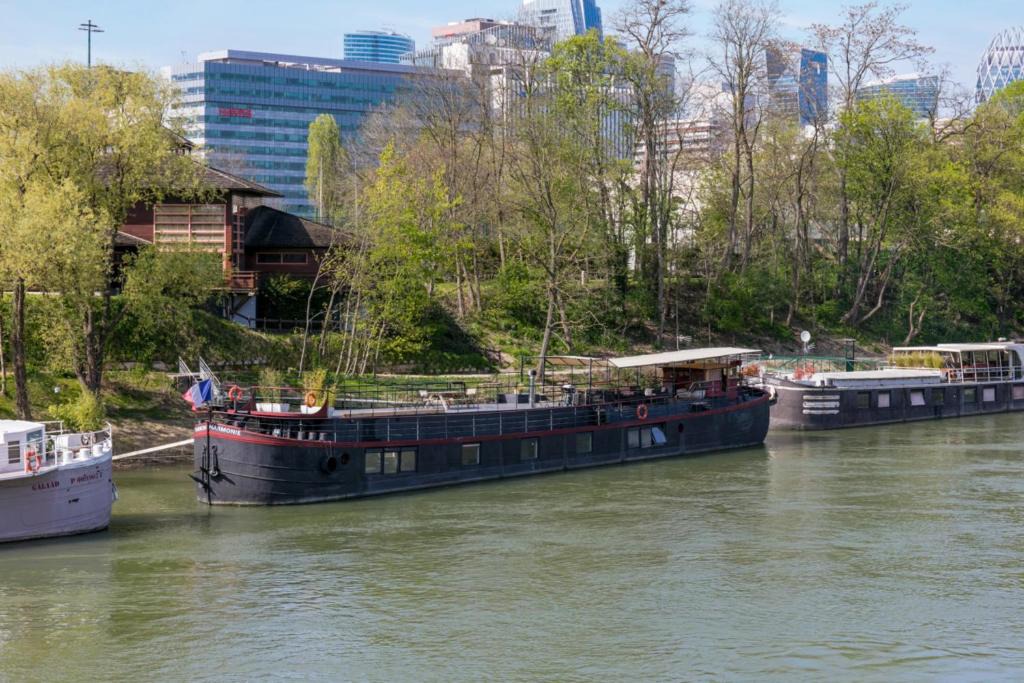 Puteaux House | Grande péniche 4 ch - 10 pers -Paris - Ile de Puteaux- terrasses