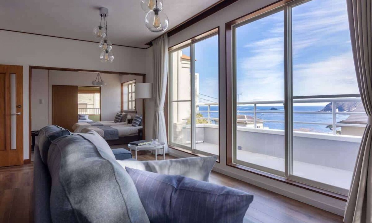 Ito Villa | Hilltop Villa Retreat with Views of Ito Orange Beach & Private In-Home Onsen