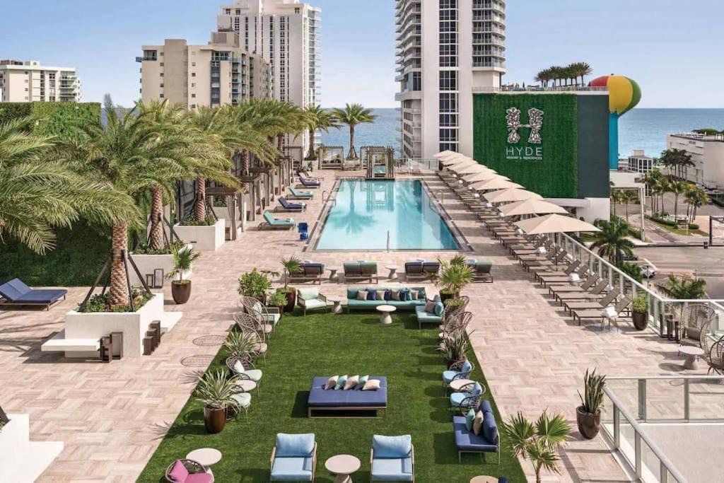 Hollywood South Central Beach House | HYDE 2BR Panoramic Oceanview - No Resort Fees & Free Parking Exclusive to This Unit