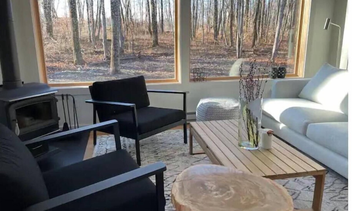 Livingston Manor Cabin | Immerse in your private woods in our modern cabin