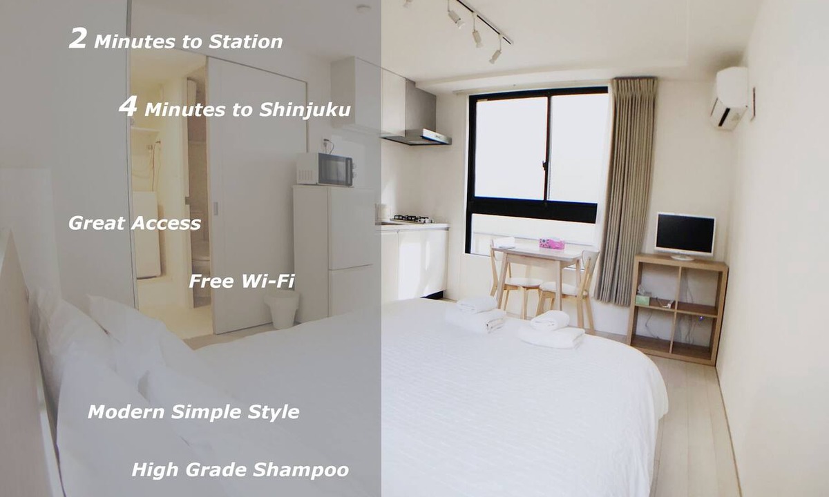 Nishi-Shinjuku Apartment | LA202 東京・新宿の快適なお部屋！どこへ行くにもアクセスしやすく、とても便利な立地です。