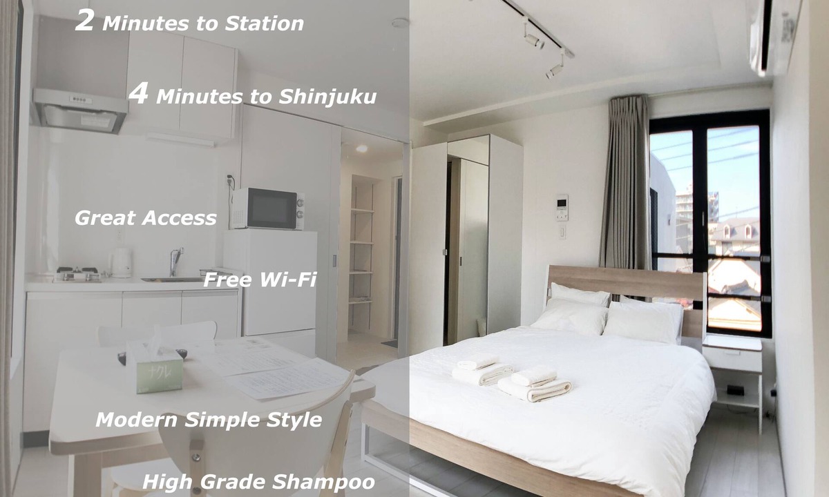 Nishi-Shinjuku Apartment | LA401 西新宿5丁目駅から徒歩3分。新しく快適、観光に便利なお部屋です。