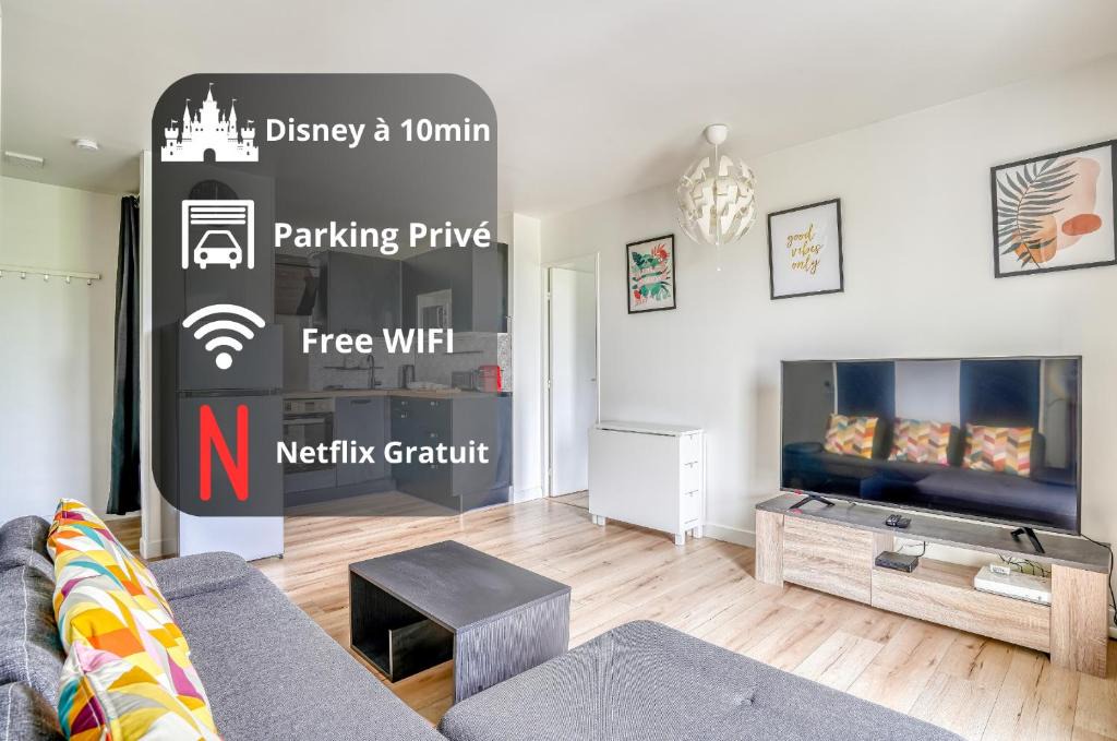 Chalifert Apartment | Le Convertible - Proche Disney - Parking Privé