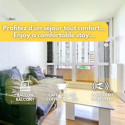 Aubervilliers Apartment | Le Petit Auber & son balcon, à 2 pas de Paris