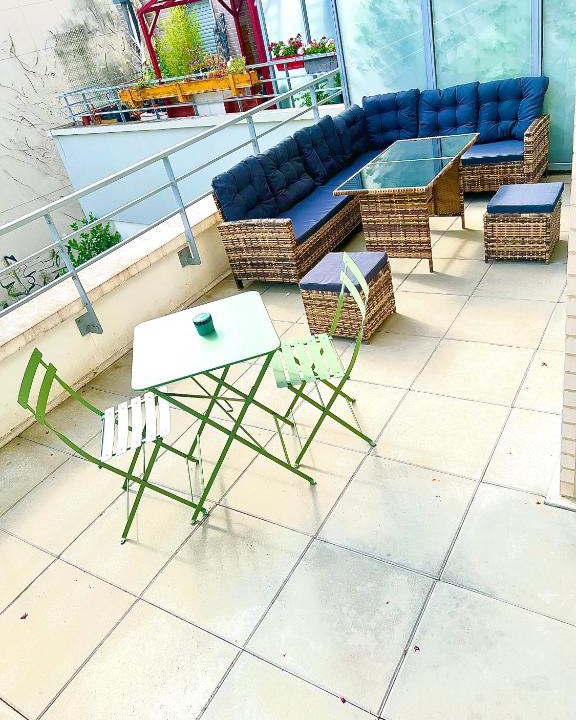 Ivry-port Apartment | Luxury Full apartment with SOFITEL BEDS Paris 76m2 Terrasse 25m2