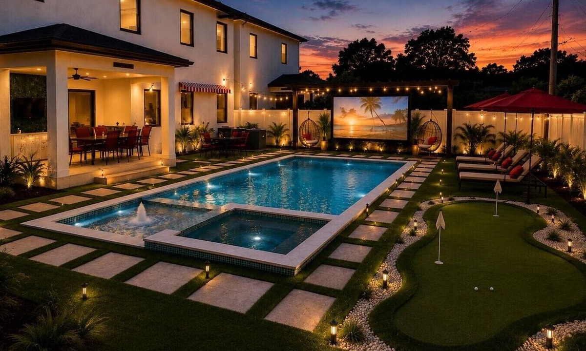 Tampa House | Luxury Retreat Pool Spa Sauna Sleeps 20+