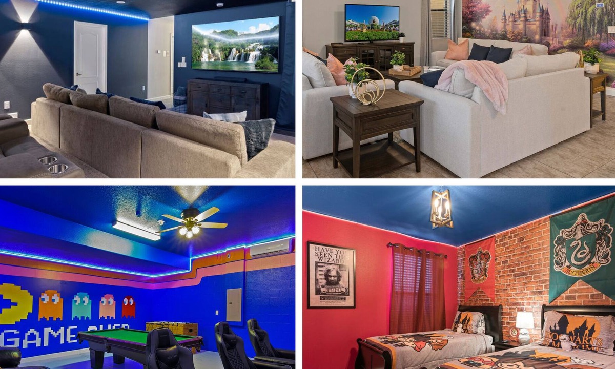 Davenport House | ⭐️New Theater Room⭐️ Game Room/Heated Pool/Themed Kids’ Rooms-Close to Disney