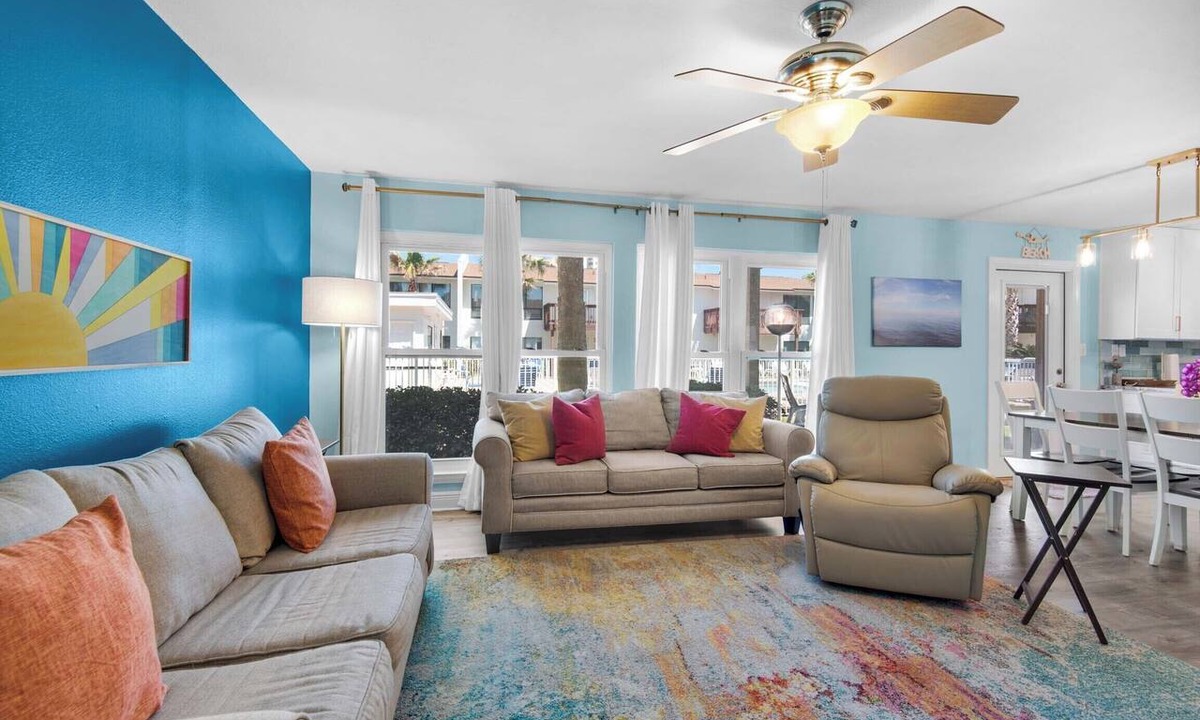 Navarre Beach Condo | Pet Friendly 🐶 1st Floor Beachview 102 - Flaming Sunrise 🌅