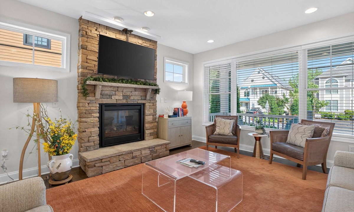 Dodds Addition House | Rehoboth Beach House Rec Room Parking Patio