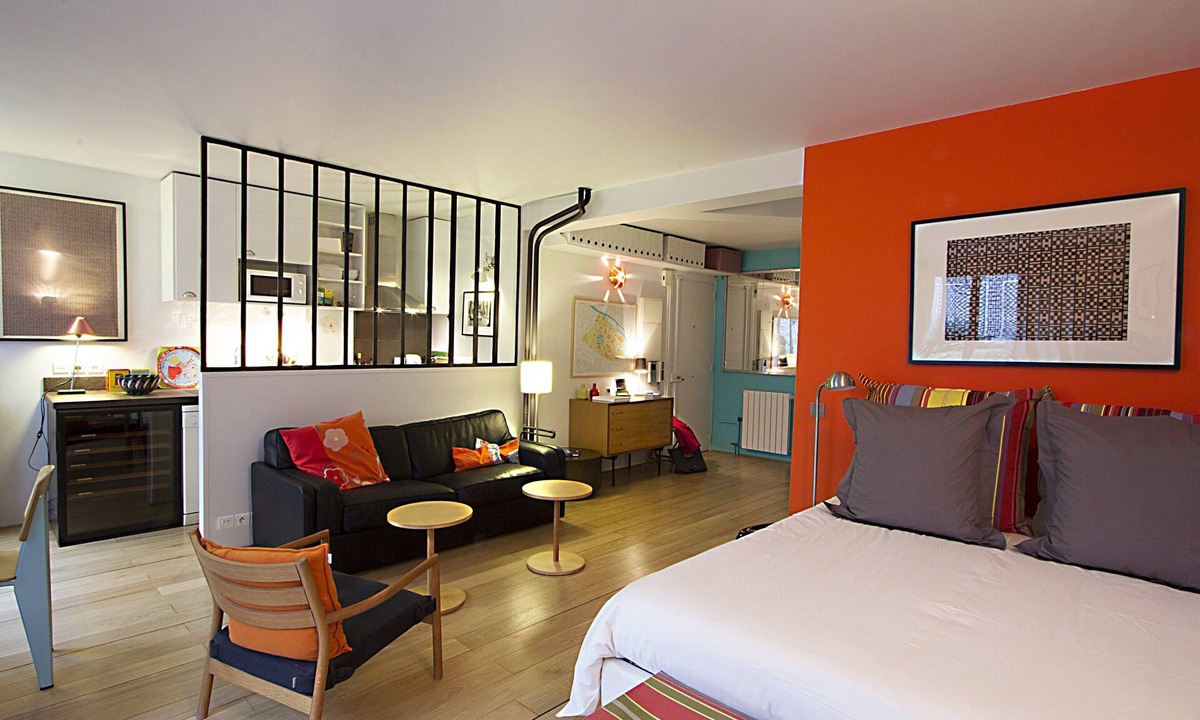Saint-Victor Apartment | River Studio with Terrace/430 Sqft-40m²/Ile Saint-Louis