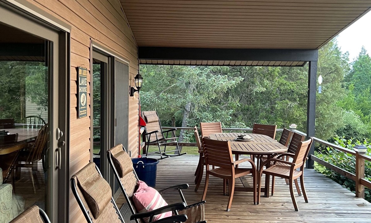 Town of Milo House | Seneca Lake View Retreat sits secluded on a 2 acre lot.