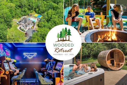 Reeders House | Sleeps 14 Pool Hot Tub Sauna Pickleball Arcade