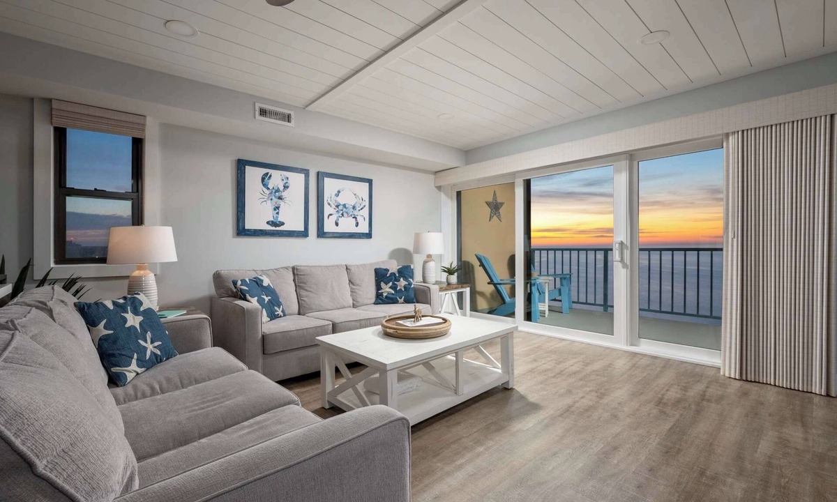 North Ocean City Condo | Stunning ocean front condo with ocean views, pool, gym & private balcony