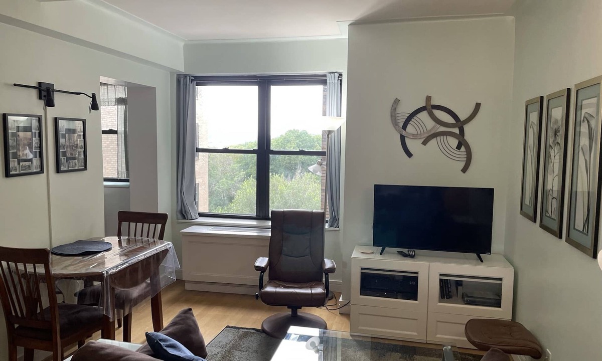 Central Park West Condo | UWS Park & River Views Studio with Separate Sleeping Area Near Subway