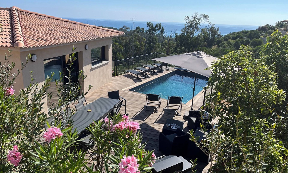 Solenzara Villa | Villa Kalinas Classée 4 à Solenzara - Vue mer à 180°