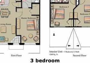 2 BR Townhouse at Villas at Seven Dwarfs only 4 miles from Disney - AM