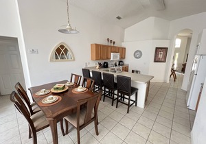4 bedroom single story house with south facing pool and spa close to Disney