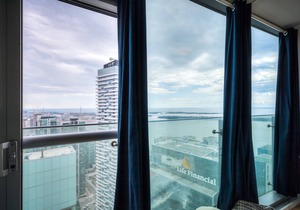 50th+ floor lake view condo beside CN tower