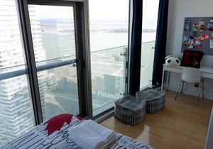 50th+ floor lake view condo beside CN tower