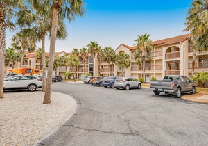 Cozy coastal condo with water view, pool, central A/C, & easy beach access