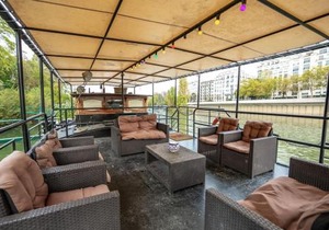 Grande péniche 4 ch - 10 pers -Paris - Ile de Puteaux- terrasses