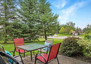 Ground floor condo, fireplace, private washer/dryer, and seasonal pool