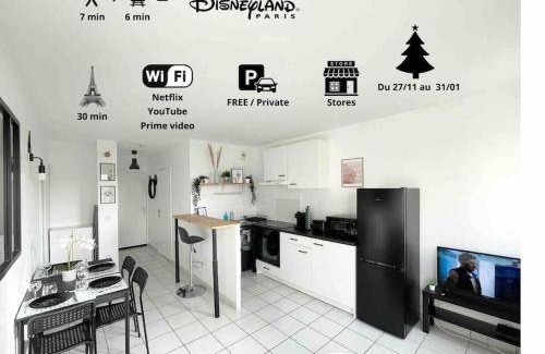 Bussy-Saint-Georges Apartment | 32 m² Apartment ∙ 1 bedroom ∙ 4 guests