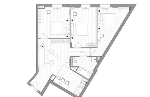 Puteaux Resort | 70 m² Private room ∙ 1 bedroom ∙ 1 guest