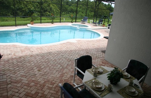 Windsor Palms House | Beautiful 4Bed/3 bath House- 3miles Disney large pool/spa on XL deck, Free WiFi