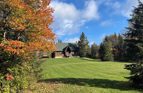 Strong Cabin | Dog friendly 100 acres of private woods hiking trails sleeps 8 play set