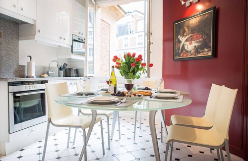 Quartier du Gros-Caillou Apartment | Experience Opulent Parisian Living with Twinkling Eiffel Views