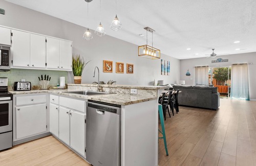 Miramar Beach House | Gem Beach House Steps to Beach & Pool + Optional Golf Cart