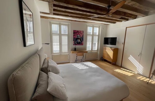Paris City Center Apartment | Just Launched! Brand New! Architectural Gem:180m² Glass-Crowned Duplex-Le LOUVRE