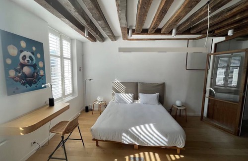 Paris City Center Apartment | Just Launched! Brand New! Architectural Gem:180m² Glass-Crowned Duplex-Le LOUVRE