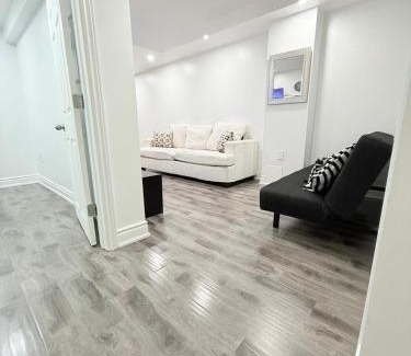 Churchill Meadows Apartment | Modern & cozy one Bedroom Basement Suite with Kitchen and parking- sleeps 4