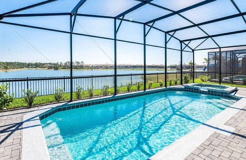 Bay Lake Villa | Resort 8BR Villa/Amenities/Private Pool&Spa/Near Disney, Sea World, Universal (2431)