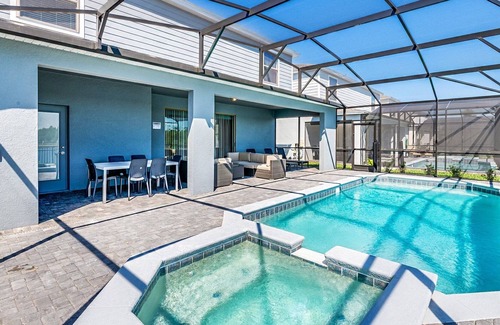 Bay Lake Villa | Resort 8BR Villa/Amenities/Private Pool&Spa/Near Disney, Sea World, Universal (2431)