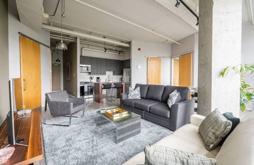 Fashion District Apartment | Stylish and Modern 1BR Industrial Loft!