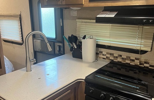 Bay Lake House | 2019 Forest River with 4 slide outs, 2 A/C’s. Huge bunkhouse with 2 slideouts