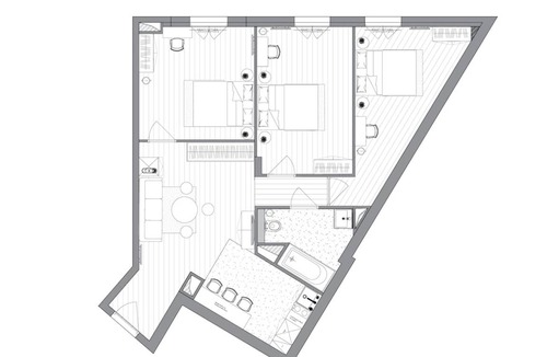 Puteaux Resort | 70 m² Private room ∙ 1 bedroom ∙ 1 guest