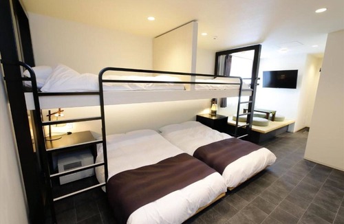 Higashiueno House | 7person room 2 semidouble beds2 single beds1 set of futons private bathroom and shared kitche / Taito-ku Tokyo